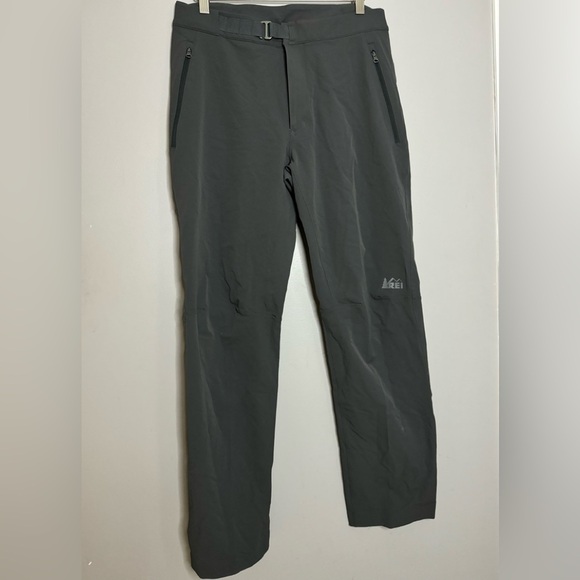 REI Other - REI Co-op Hiking Pants Men's Size 32x32 Gray Activator Soft Shell Belted Camping